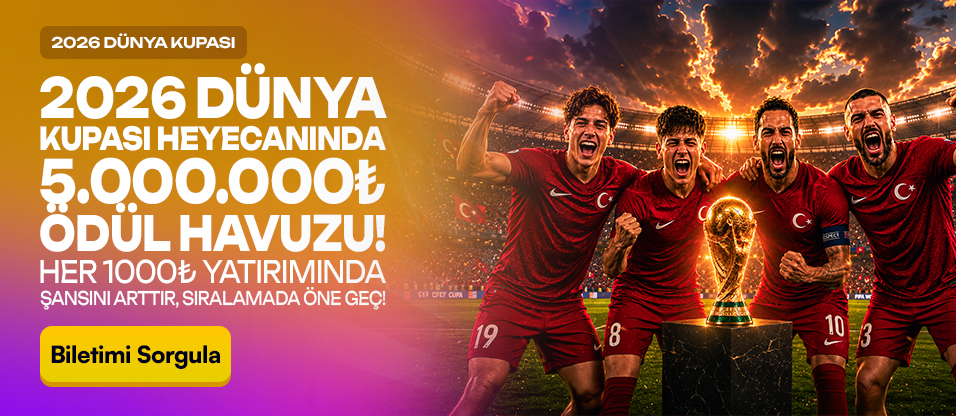 VegasSlot 2026 Dünya Kupası 5.000.000 TL ödül havuzu kampanyası