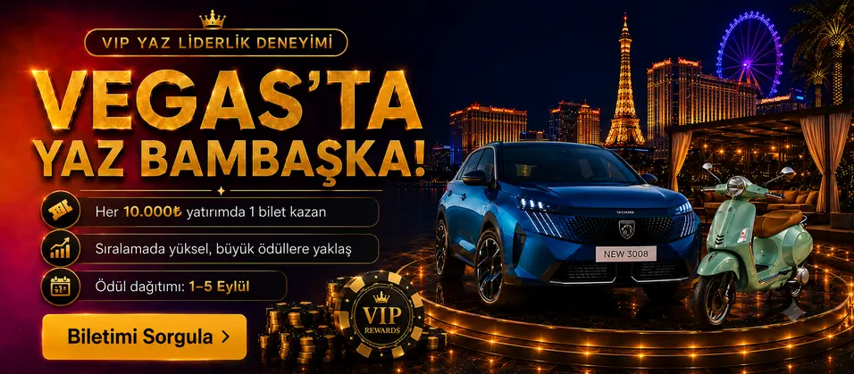 VegasSlot VIP yaz liderlik ödül kampanyası